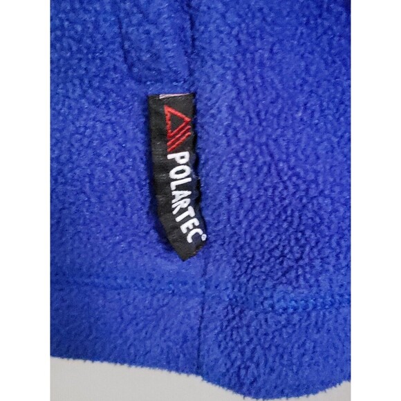 Timberland Fleece Jacket Men's 2XL Blue Black Trim Full Zip Front Athleisure - Picture 5 of 10